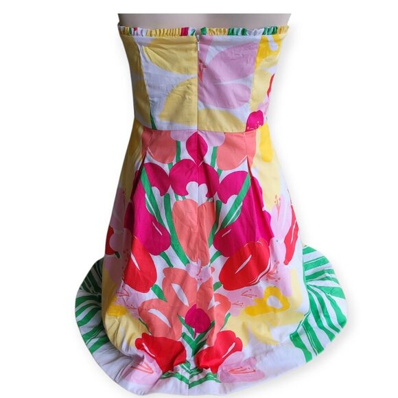 Lavish Lilly's Floral Strapless Cheerful Dress by Lilly Pulitzer size 6 (XS/S) - Picture 10 of 16